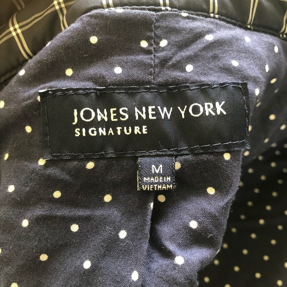 Jones NY EUC Lightweight Quilted Plaid Jacket - M - Picture 5 of 6